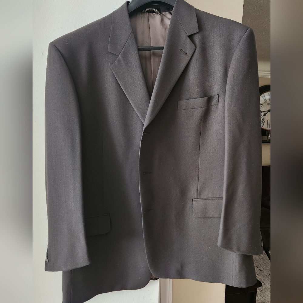 Men's Stafford Gray/Green Suit Jacket